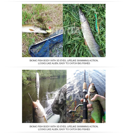 10/14cm Sinking Wobblers Fishing Lures Jointed Crankbait Swimbait 8 Segment Hard Artificial Bait For Fishing Tackle Lure